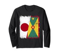 Demi-Drapeau du Japon Grenade - Patrimoine grenadien Japonais Manche Longue