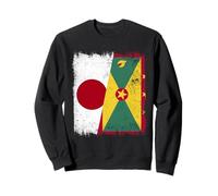 Demi-Drapeau du Japon Grenade - Patrimoine grenadien Japonais Sweatshirt