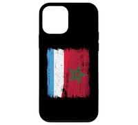 Demi Drapeau du Luxembourg Maroc Patrimoine marocain luxembourgeois Coque pour iPhone 12 Mini