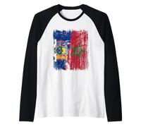 Demi Drapeau du Maroc de New York Manche Raglan