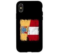 Demi-Drapeau du New Jersey Pérou Patrimoine péruvien Coque pour iPhone X/XS