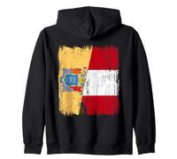 Demi-Drapeau du New Jersey Pérou Patrimoine péruvien Sweat à Capuche