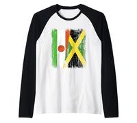 Demi-Drapeau du Niger Jamaïque Patrimoine jamaïcain Manche Raglan