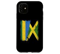 Demi-Drapeau du Rwanda Jamaïque Patrimoine jamaïcain Coque pour iPhone 11