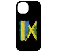 Demi-Drapeau du Rwanda Jamaïque Patrimoine jamaïcain Coque pour iPhone 14