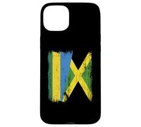 Demi-Drapeau du Rwanda Jamaïque Patrimoine jamaïcain Coque pour iPhone 15 Plus