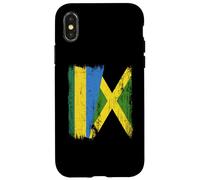 Demi-Drapeau du Rwanda Jamaïque Patrimoine jamaïcain Coque pour iPhone X/XS