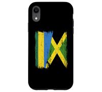 Demi-Drapeau du Rwanda Jamaïque Patrimoine jamaïcain Coque pour iPhone XR