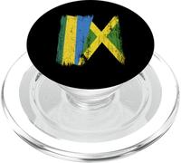 Demi-Drapeau du Rwanda Jamaïque Patrimoine jamaïcain PopSockets PopGrip pour MagSafe