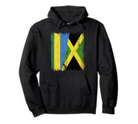Demi-Drapeau du Rwanda Jamaïque Patrimoine jamaïcain Sweat à Capuche