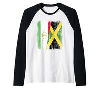 Demi-Drapeau du Tadjikistan Jamaïque Patrimoine jamaïcain tadjik Manche Raglan