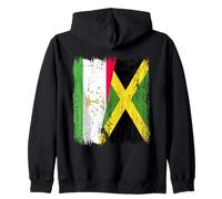 Demi-Drapeau du Tadjikistan Jamaïque Patrimoine jamaïcain tadjik Sweat à Capuche