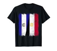 Demi Drapeau égyptien du Salvador du Salvador T-Shirt