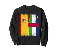 Demi-Drapeau Espagne République Centrafricaine Racines de Voiture espagnoles Sweatshirt