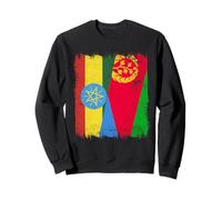 Demi-Drapeau Éthiopie Érythrée Patrimoine Éthiopien Sweatshirt