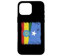 Demi-Drapeau Ethiopie Somalie Fierté somalienne éthiopienne Coque pour iPhone 16 Pro Max