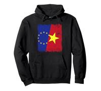 Demi-Drapeau européen Vietnam Histoire vietnamienne Sweat à Capuche