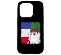Demi-Drapeau France Algérie Patrimoine algérien français Coque pour iPhone 15 Pro