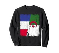 Demi-Drapeau France Algérie Patrimoine algérien français Sweatshirt