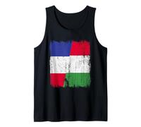 Demi-drapeau France Italie Fière fière française italienne fierté Débardeur