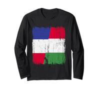 Demi-drapeau France Italie Fière fière française italienne fierté Manche Longue