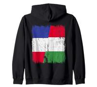 Demi-drapeau France Italie Fière fière française italienne fierté Sweat à Capuche