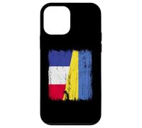 Demi-Drapeau France Ukraine Patrimoine français ukrainien Coque pour iPhone 12 Mini