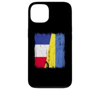 Demi-Drapeau France Ukraine Patrimoine français ukrainien Coque pour iPhone 13