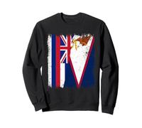 Demi Drapeau Hawaï Samoa américaines hawaïennes Sweatshirt