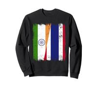 Demi Drapeau Indien thaïlandais Racines thaïlandaises Sweatshirt