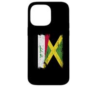 Demi-Drapeau Irak Jamaïque Patrimoine jamaïcain irakien Coque pour iPhone 14 Pro Max