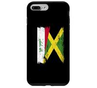 Demi-Drapeau Irak Jamaïque Patrimoine jamaïcain irakien Coque pour iPhone 7 Plus/8 Plus