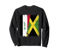 Demi-Drapeau Irak Jamaïque Patrimoine jamaïcain irakien Sweatshirt