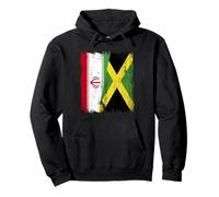 Demi-Drapeau Iran Jamaïque Patrimoine iranien Jamaïque Sweat à Capuche