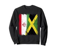 Demi-Drapeau Iran Jamaïque Patrimoine iranien Jamaïque Sweatshirt