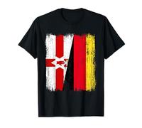 Demi Drapeau Irlande du Nord Allemagne T-Shirt