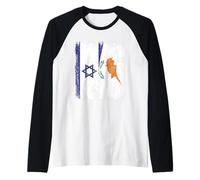 Demi-Drapeau Israël Chypre Patrimoine chypriote israélien Manche Raglan