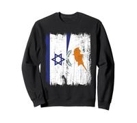 Demi-Drapeau Israël Chypre Patrimoine chypriote israélien Sweatshirt