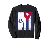 Demi-Drapeau Israël Cuba Patrimoine cubain israélien Sweatshirt