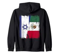 Demi-Drapeau Israël Mexique Patrimoine Mexicain Sweat à Capuche