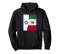 Demi-Drapeau Israël Mexique Patrimoine Mexicain Sweat à Capuche