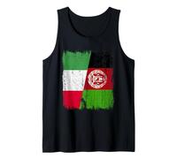 Demi-Drapeau Italien Afghan Patrimoine Afghan Italien Débardeur