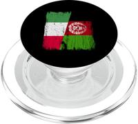 Demi-Drapeau Italien Afghan Patrimoine Afghan Italien PopSockets PopGrip pour MagSafe