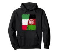 Demi-Drapeau Italien Afghan Patrimoine Afghan Italien Sweat à Capuche