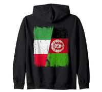 Demi-Drapeau Italien Afghan Patrimoine Afghan Italien Sweat à Capuche