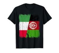 Demi-Drapeau Italien Afghan Patrimoine Afghan Italien T-Shirt