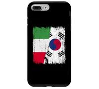 Demi-Drapeau Italien Corée du Sud Patrimoine sud-coréen Coque pour iPhone 7 Plus/8 Plus