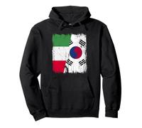 Demi-Drapeau Italien Corée du Sud Patrimoine sud-coréen Sweat à Capuche
