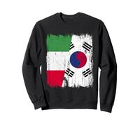 Demi-Drapeau Italien Corée du Sud Patrimoine sud-coréen Sweatshirt
