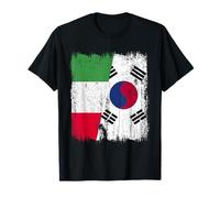 Demi-Drapeau Italien Corée du Sud Patrimoine sud-coréen T-Shirt